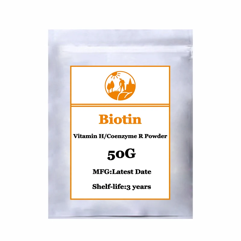 

Hot Sale Biotin Powder,Vitamin H/Coenzyme R Powder,Prevent white hair and hair loss,treat baldness,Skin Conditioner