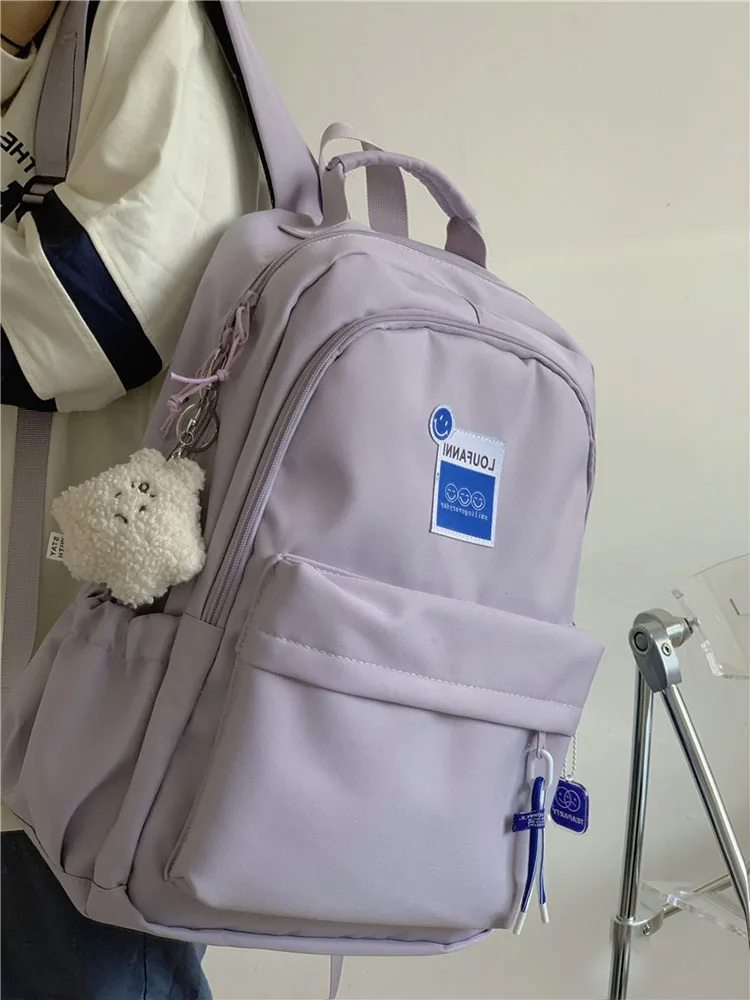 

Женский рюкзак Kawaii, школьные ранцы в Корейском стиле, с надписью Harajuku, для подростков, вместительная Водонепроницаемая Дорожная сумка унисе...