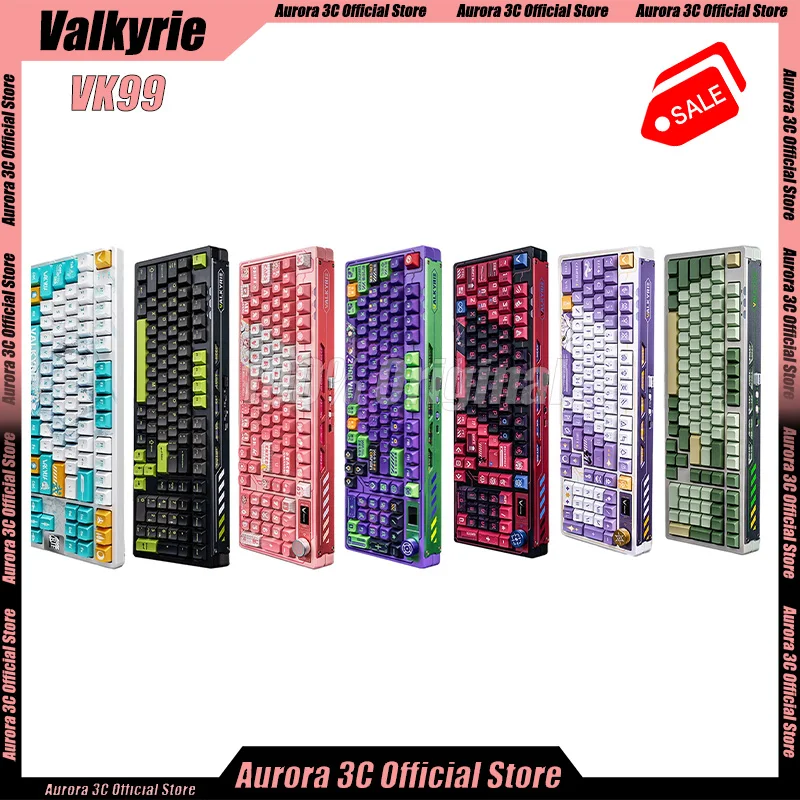 Механические клавиатуры VALKYRIE VK99 3 режима игровые пользовательские беспроводные