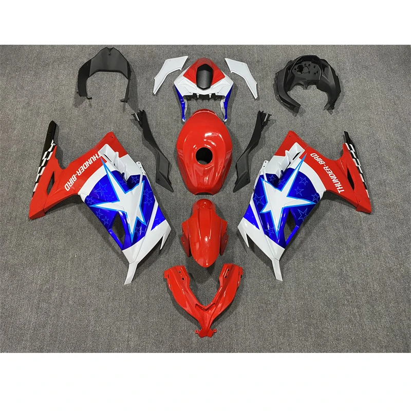 

НОВЫЕ комплекты обтекателей из АБС-пластика для цельного мотоцикла, подходят для KAWASAKI Ninja 300 NINJA300 2013 2014 2015 2016 2017, кузов пять звезд