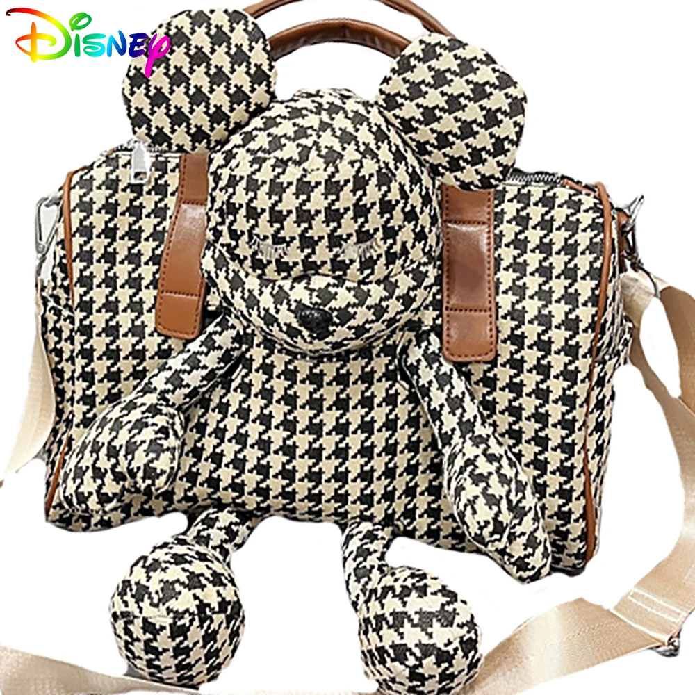 

Модные женские сумки через плечо Disney для девочек, дамская сумочка с мультяшными игрушками Микки, роскошная Милая вместительная сумка на пле...