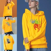 women hoodie sweatshirts spring autumn fashion loose all match pullovers hand printed pocket hooded casual clothes streetwear