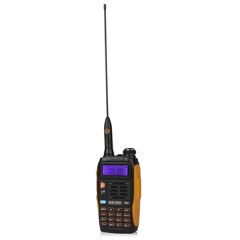 Baofeng GT-3TP Portable Two Way Radio VHF UHF Keyboard LCD Screen 8W 23cm Gain Antenna HAM Wireless Communication Transceiver