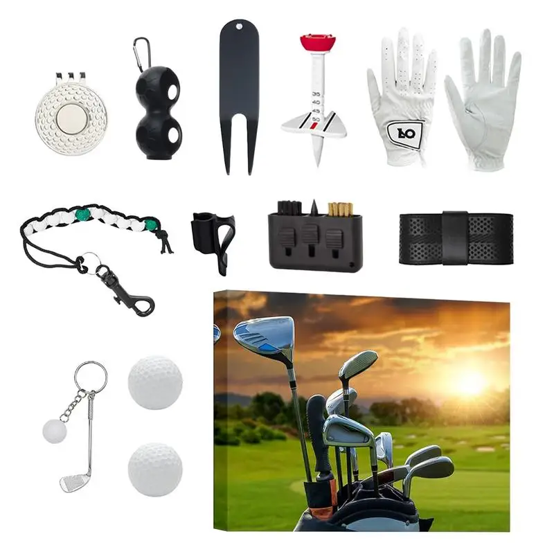 12 сеток оборудование для гольфа Адвент-календарь обратного отсчета взрослых