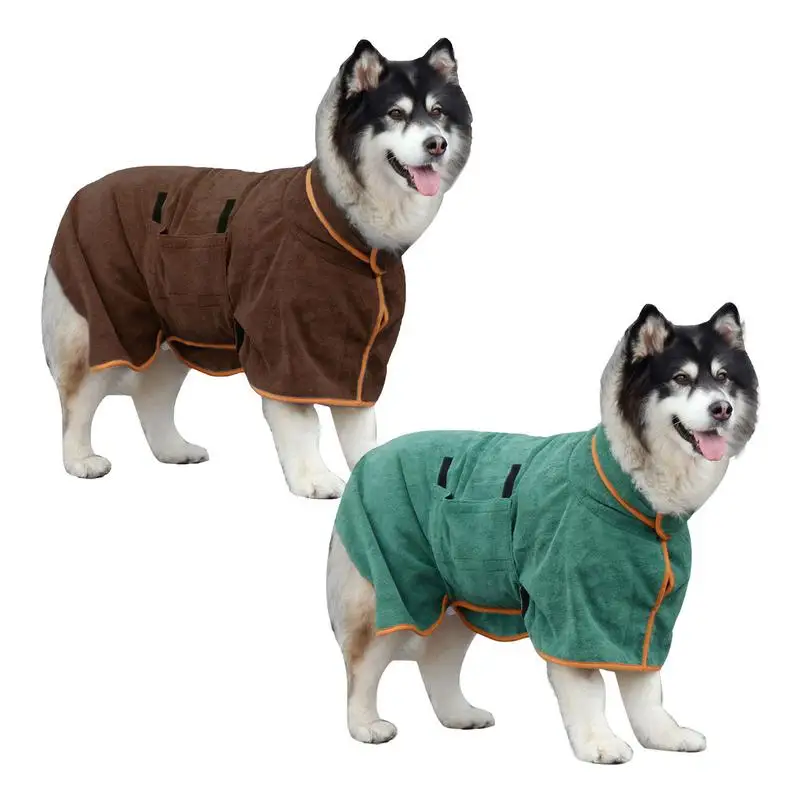 

Халат для собак, щенков, банный халат, супер впитывающие халаты для собак, банный халат для собак