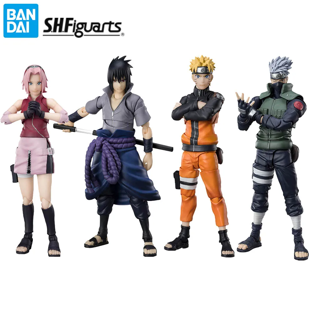 [Предварительная продажа] Bandai Original s.h. Фигуртс Наруто: шиппууден Наруто Sasuke Sakura SHF