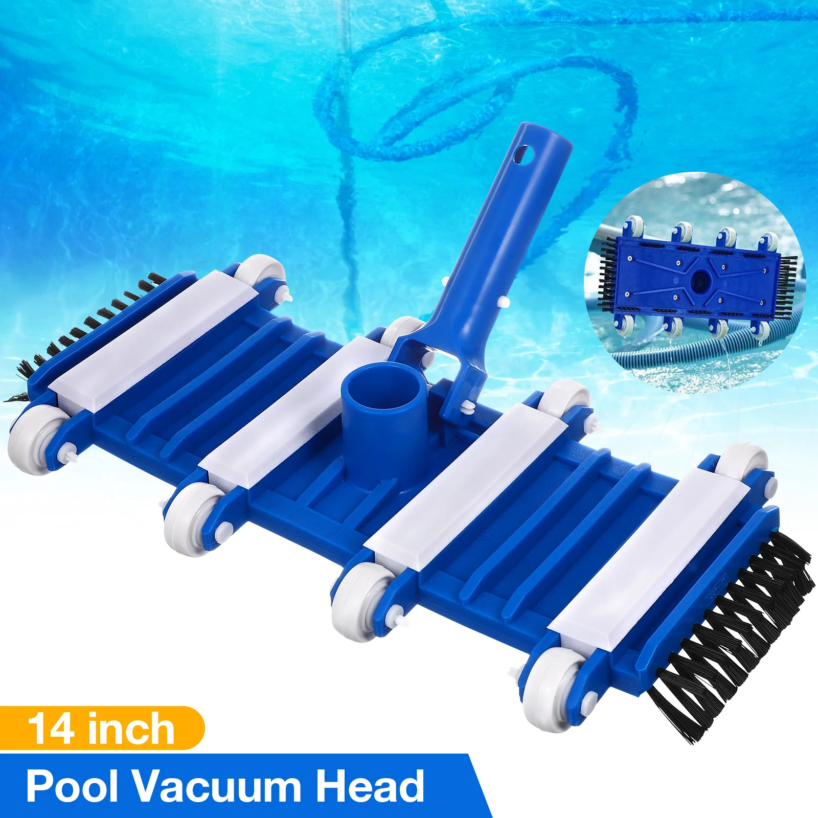 

Swimming Pool Brush Suction Cordless Vacuums Cleaning Equipment Head Pp Plastic Accessories Accessory