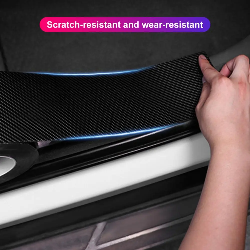 

1 Roll Anti-collision Strip Anti-scratch Carbon Fiber Texture 5D Car Door Sill Bumper Sticker Protector for Vehicle