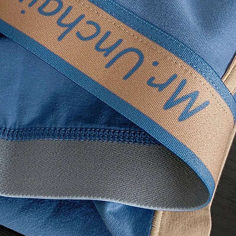 3Pieces Men's Panties Top Quality U Convex Cotton Underwear Men Boxer Shorts Trendy Color Matching Breathable Underpants Boxers