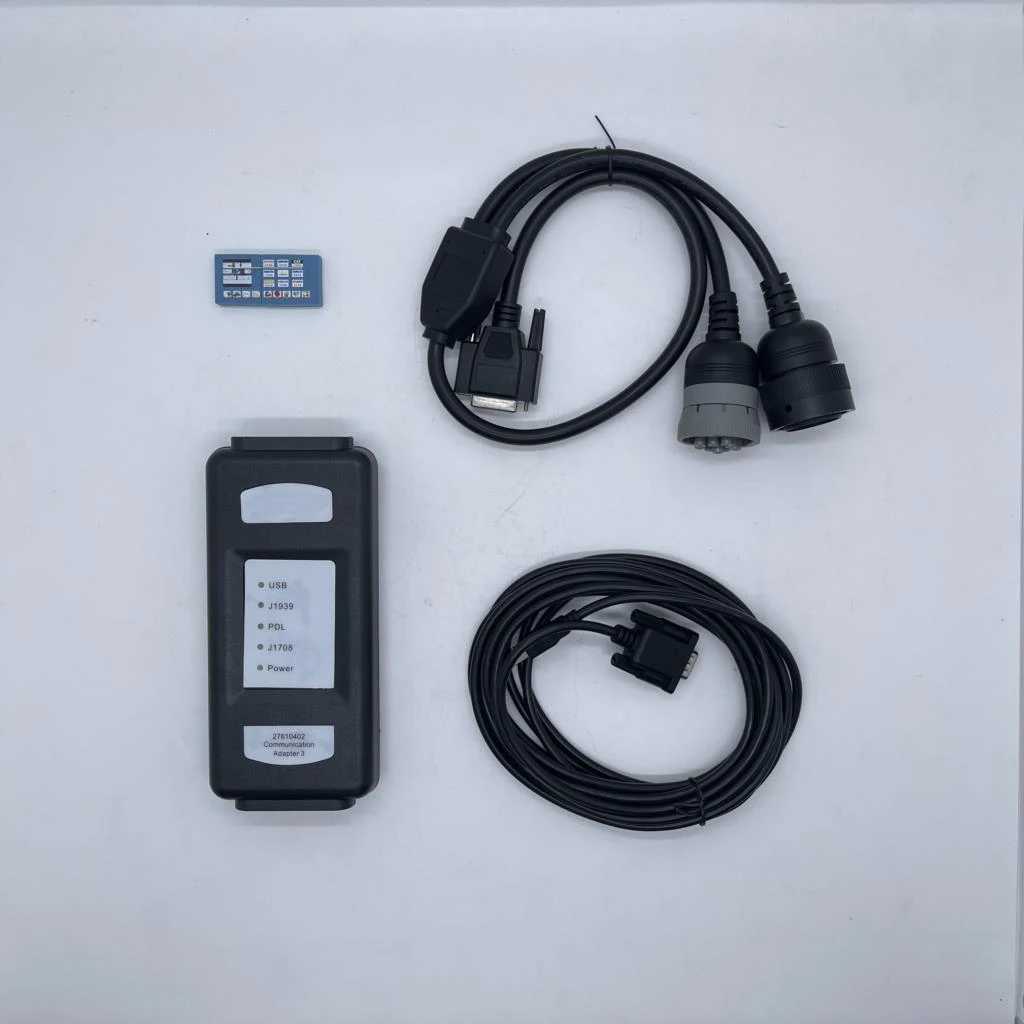 

27610402 версия сверхмощный Коммуникационный адаптер для катионов 3 диагностический инструмент тестер по 2021B с коробкой для экскаватора Perkins