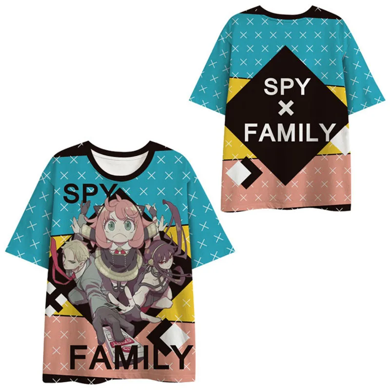 

2022 Anime Spy X Family Tshirt Streetwear Men Women Fashion O-neck Oversized T Shirt Harajuku Kids Boys Tees Tops Clothing