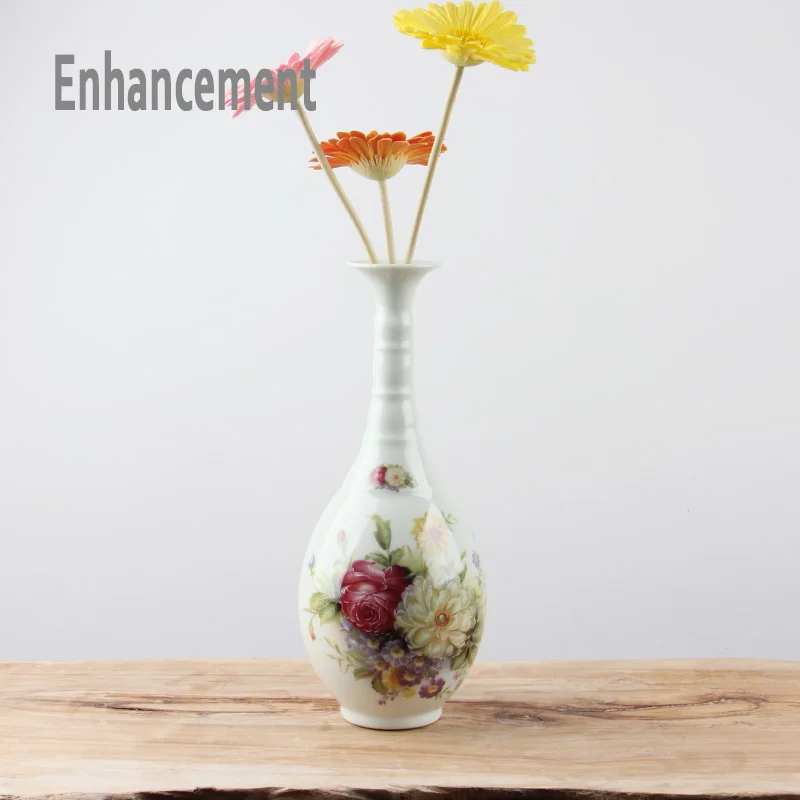 

Керамическая ваза в европейском стиле, высокая и тонкая изогнутая фарфоровая ваза для цветов, новый дизайн, декоративная ваза Цзиндэчжэнь д...
