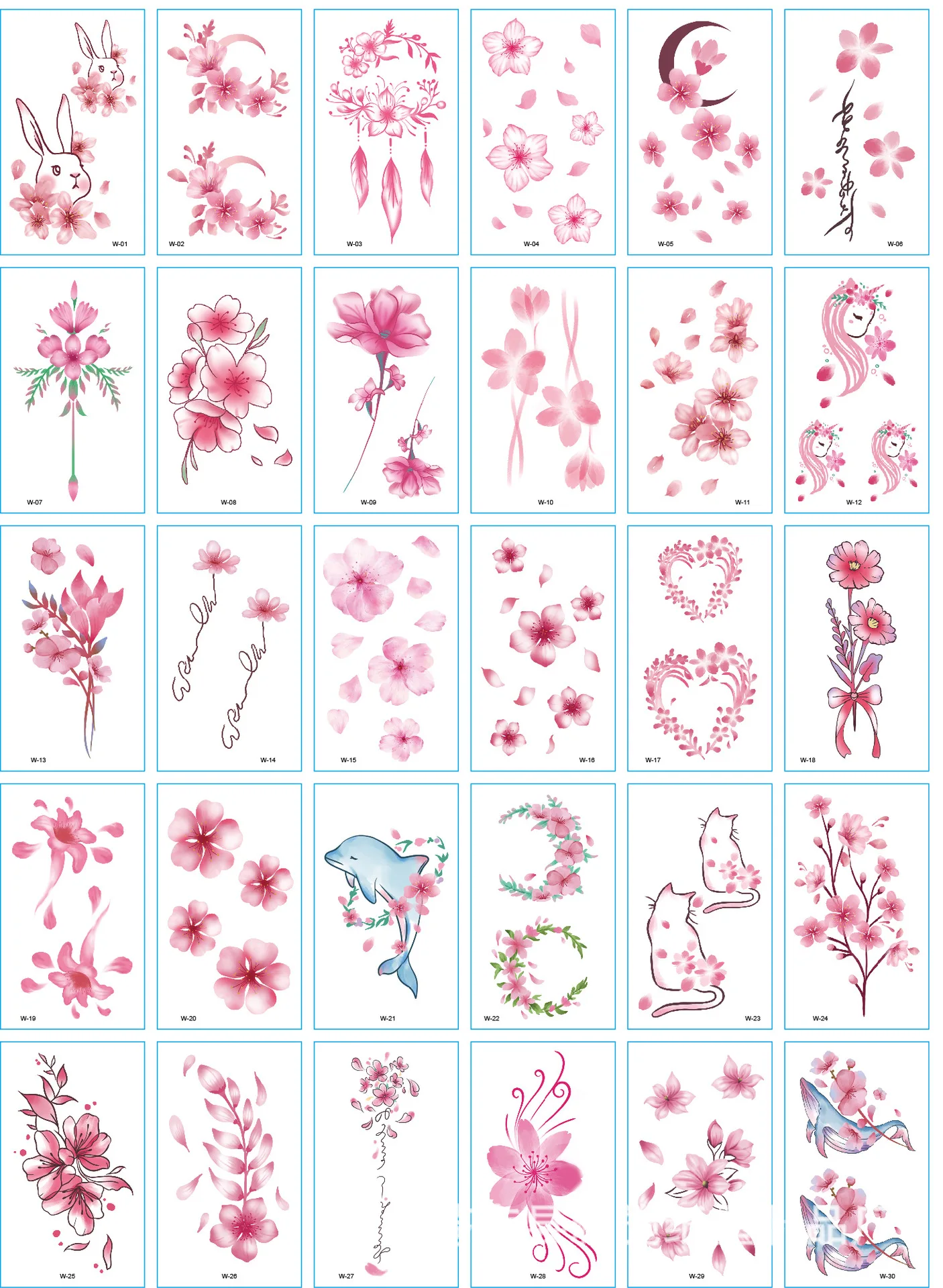 MB 30 шт. Нижняя Роза водостойкая временная татуировка наклейка для взрослых детей