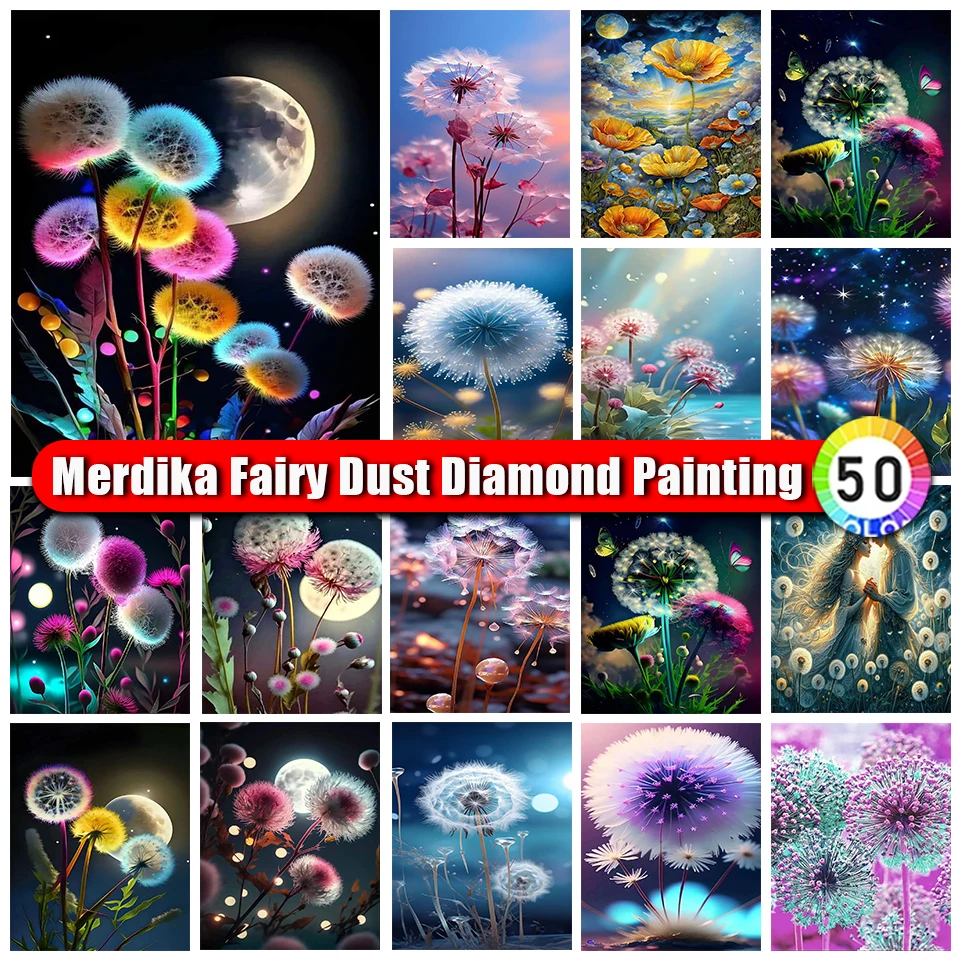 Merdika сказочная пыль Алмазная живопись полный квадратный/круглый Одуванчик