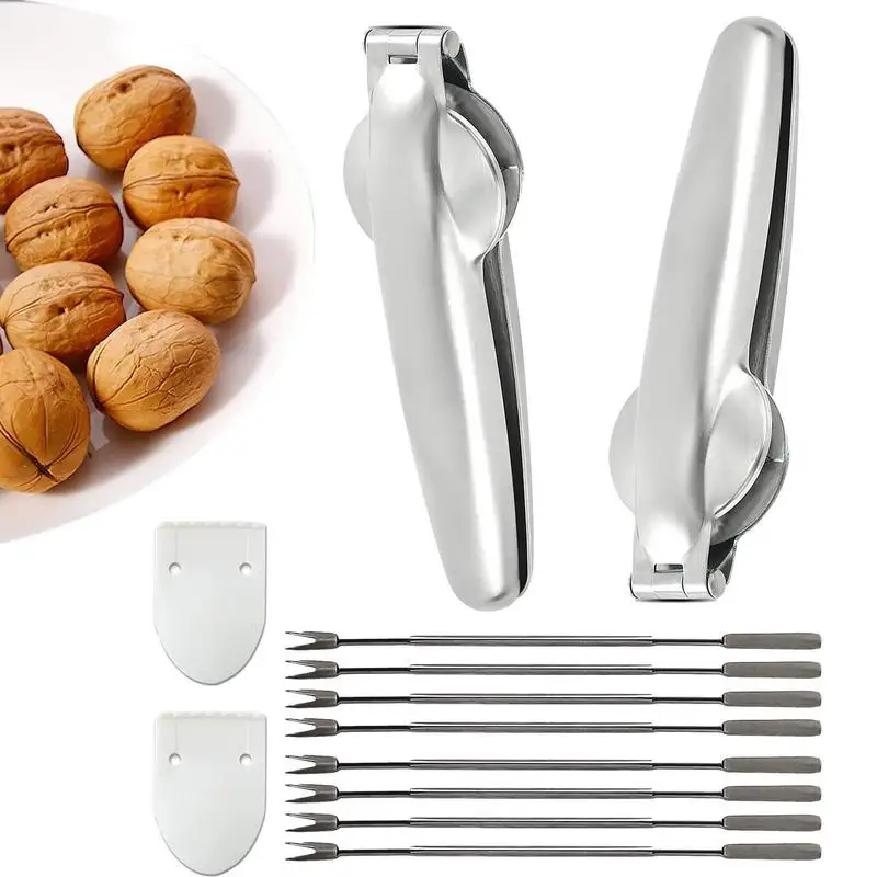 

Protable Nutcracker Chestnut Clip 304 Stainless Steel Chestnut Cutter Tool Walnut Opener Metal Nut Opener Plier Multifunction