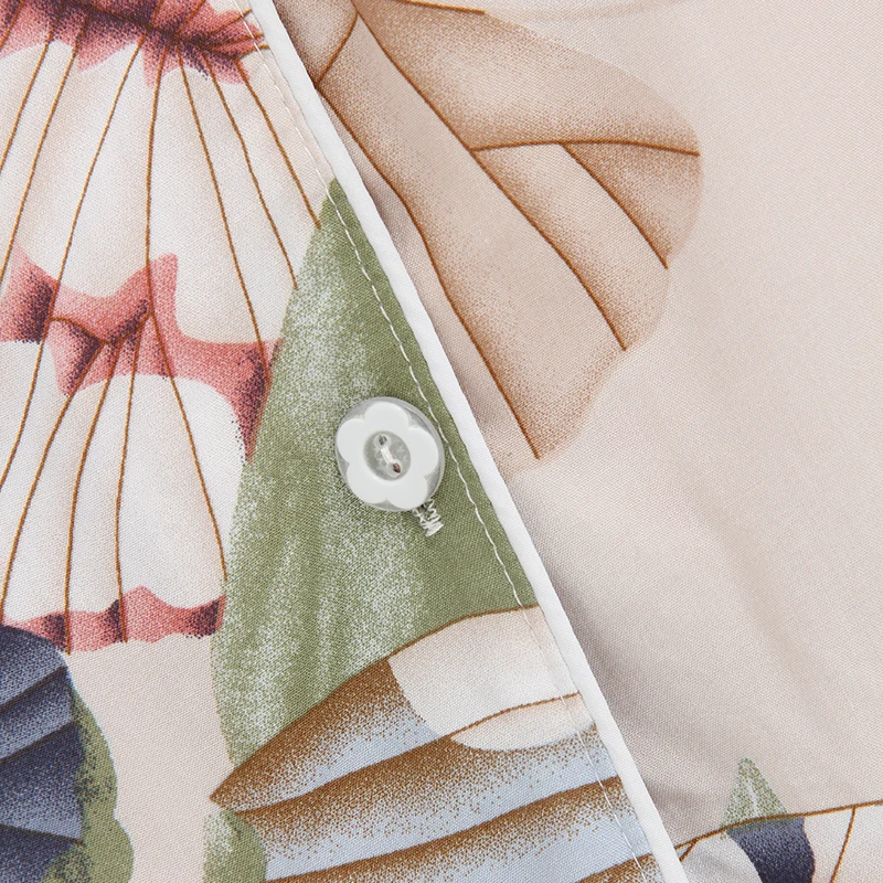 Plus Size Women's 100% Viscose Sleepwear Butterfly Print Short Pajama Set Contrast Piping Loose Pants Lougewear S-XXXL