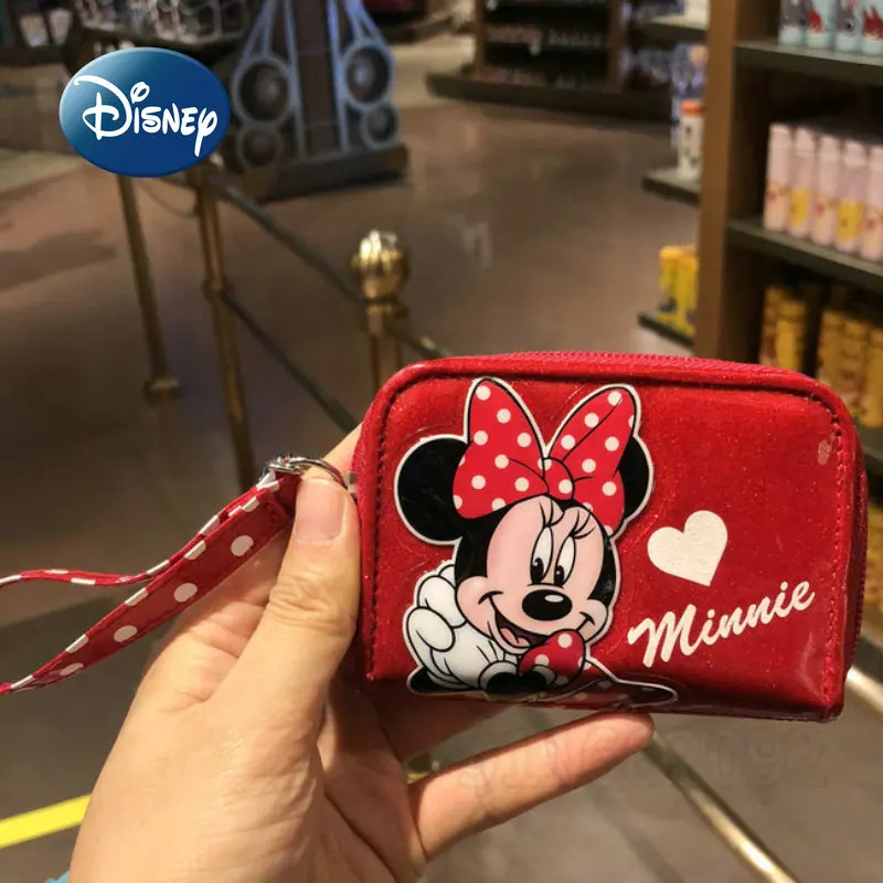 

ShanghaiDisney Minnie's Original New Women's Wallet Cartoon Cute Women's Coin Purse Large-capacity Fashion Storage Clutch