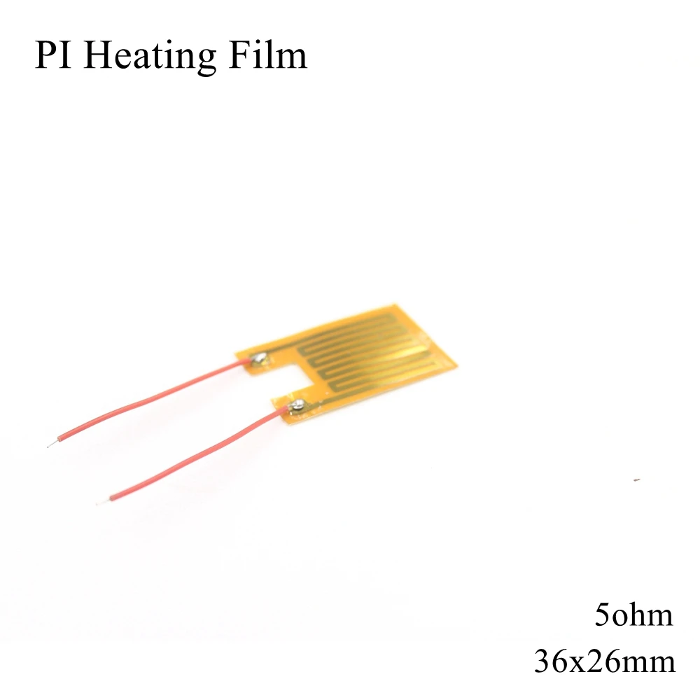 

36x26mm 5V 12V 24V 110V 220V PI Heating Film Polyimide Adhesive Electric Heater Plate Panel Pad Mat Fuel Foil Oil Engine Tank