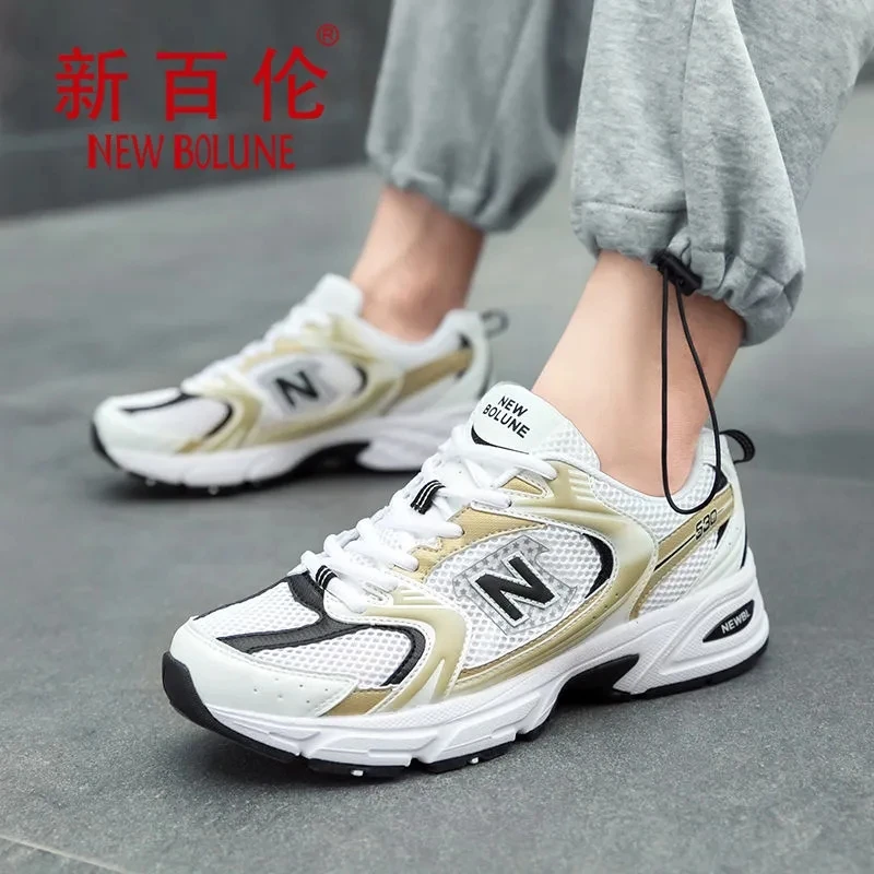 New BOLUNE 530 n word running sports leisure outdoor fashion autumn men's and women's breathable comfortable flat shoes