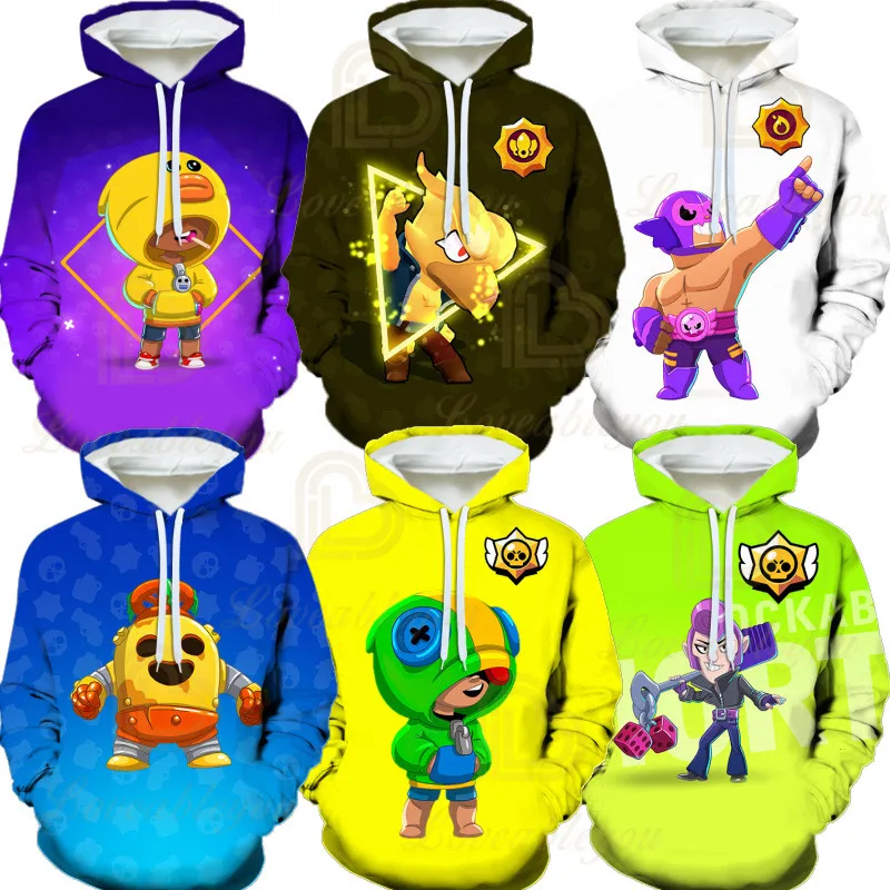 

3D Printed Sweatshirt Boys Girls MAX BUZZ Bo Bravo Cartoon Tops Baby Clothes Shelly 8 To 19 Years Kids Fashion Game Leon
