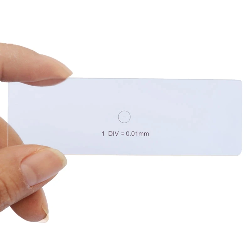 Микрометр калибровочная линейка для микроскопа окулярная сетка 0 01 мм Прямая