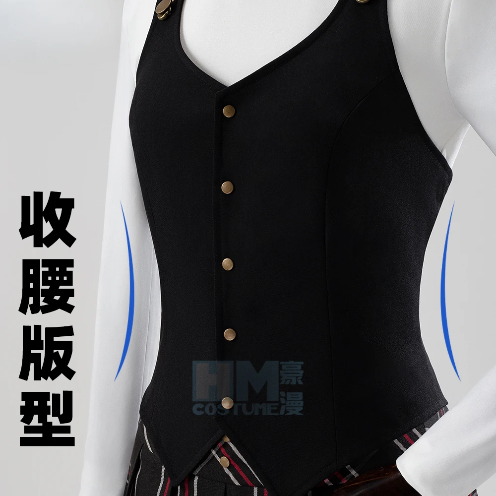 Фото Костюм для косплея Persona 5, королева Makoto Niijima, сексуальная юбка, топ для девочек, полный комплект, косплей для Хэллоуина, карнавала, вечеринки, Cos №5
