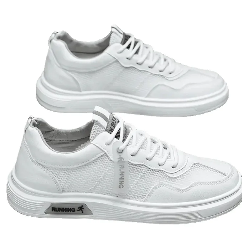 

Мужские кроссовки с низким верхом, белые кроссовки из дышащей кожи, повседневная обувь для скейтборда, весна 2023