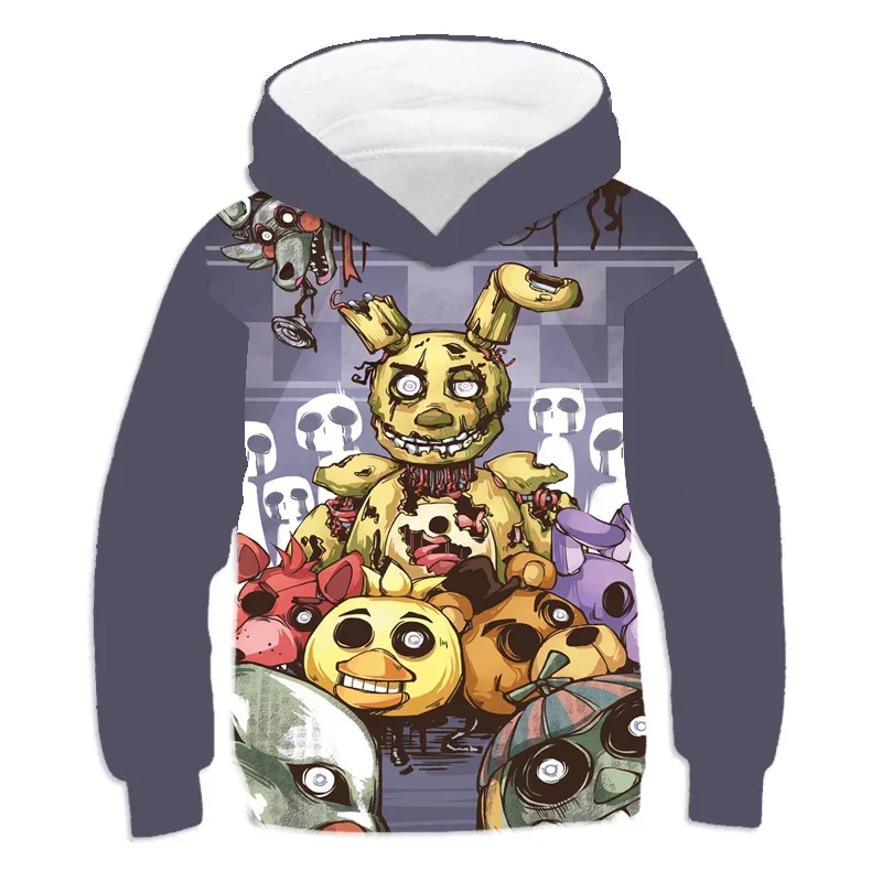 

Evil Spring and Autumn Hoodie Fnaf Hoodies Youngster's Pullovers Mens Clothes Long Sleeve Polyester Thin Style Hooded Tops