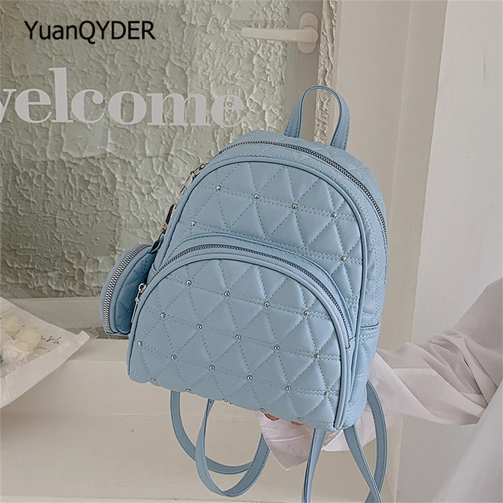 

Luxury Designer 2023 New Women's Backpack Fashion Small Ladies Travel Backpack High Quality Leather Women Student School Bags