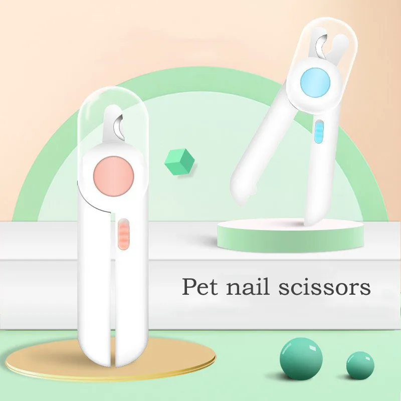 

Pet nail clipper dog nail clipper nail sharpener cat nail clipper LED light anti blood position manicure convenient to carry
