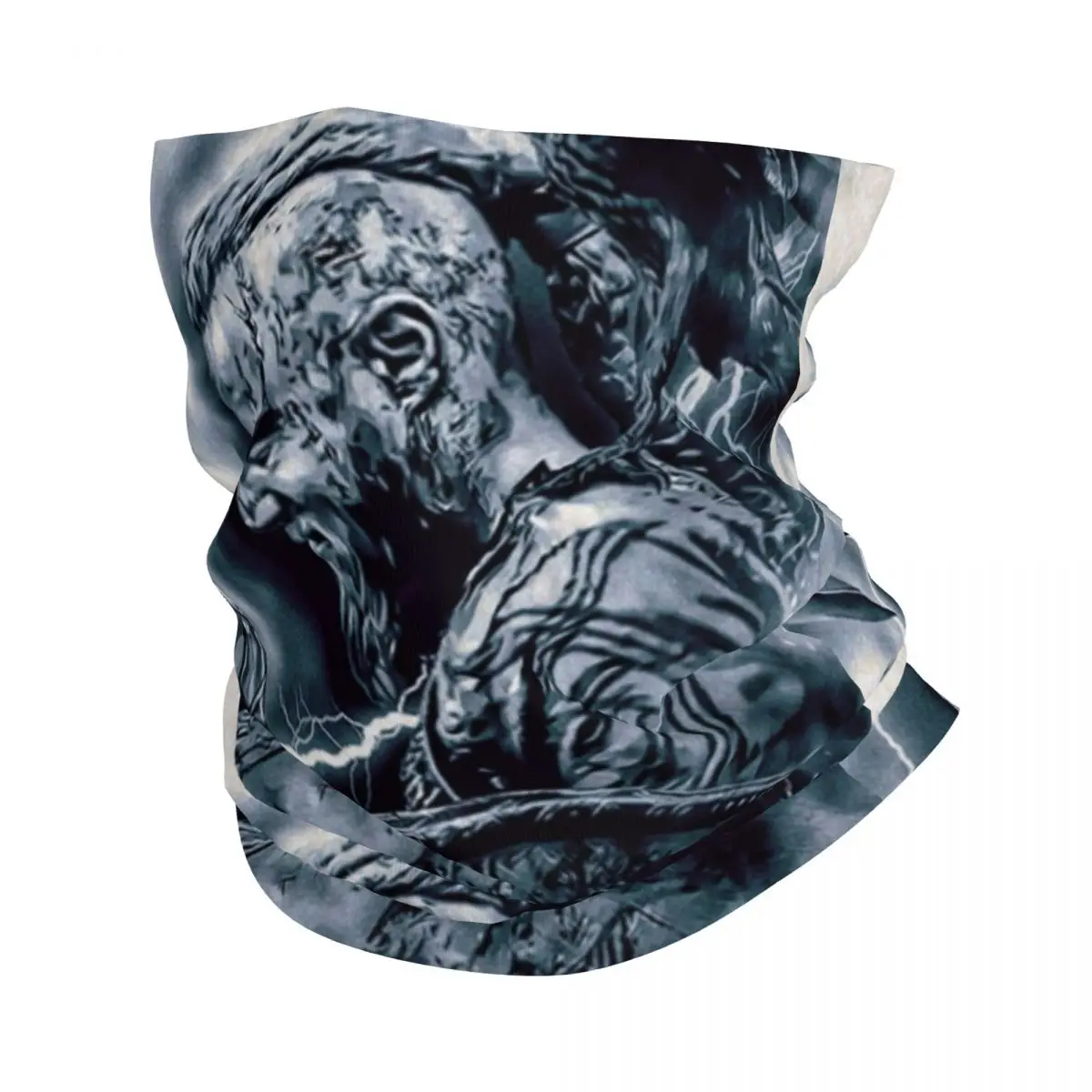 

Ragnar Lothbrok Viking Bandana Neck Warmer Women Men Winter Ski Hiking Scarf Gaiter Viking King Face Cover