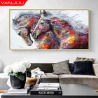 5D алмазная живопись, полная картина с рисунком лошади, бриллиантовая вышивка своими руками, украшение для дома стразы, картина, подарок