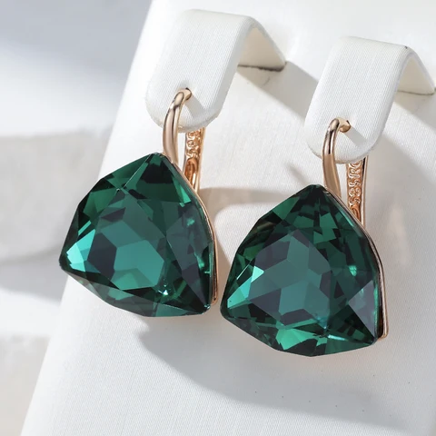 Wbmqda Серьги-капельки из меди с кубическим circon