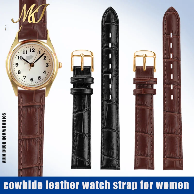 Ремешок из натуральной кожи для часов Casio LQ-398 ремешок Маленький дельфин