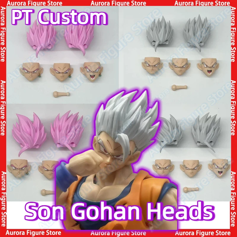 Фото PT Custom KO HM Dragon Ball SHF SSJ Сон Гохан Ultimate Gohan Beast: Аксессуары для голов, скульптуры голов, аниме-фигурки, игрушки №1