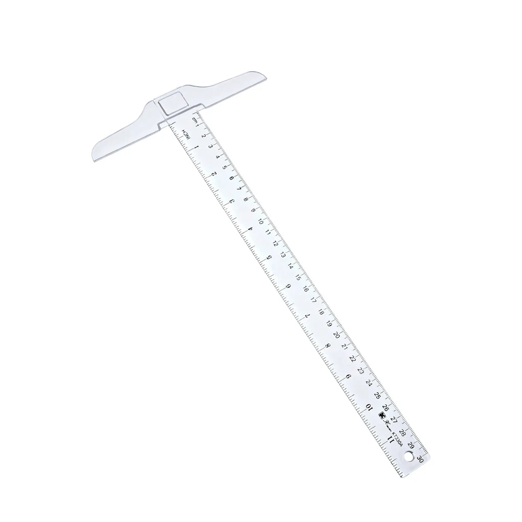 

T-shaped Ruler Students Teacher Drawing Rulers Measuring Tool Drafting Layout for Professional Draftsmen Carpenters