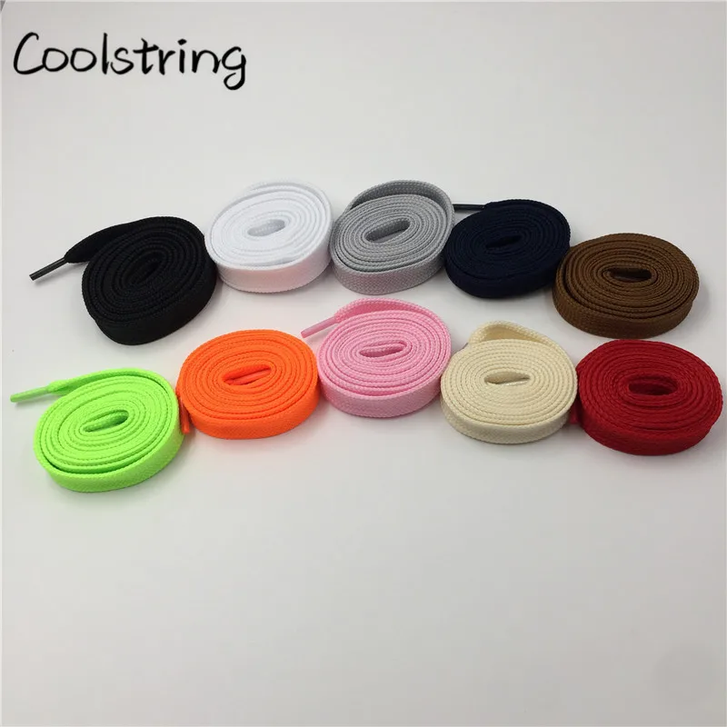 Coolstring Heavy Duty Polyester Double Layer Boots Laces Sneaker Athletic Flat Wide Shoes Strings 18mm Width Shoelaces Lady Cord