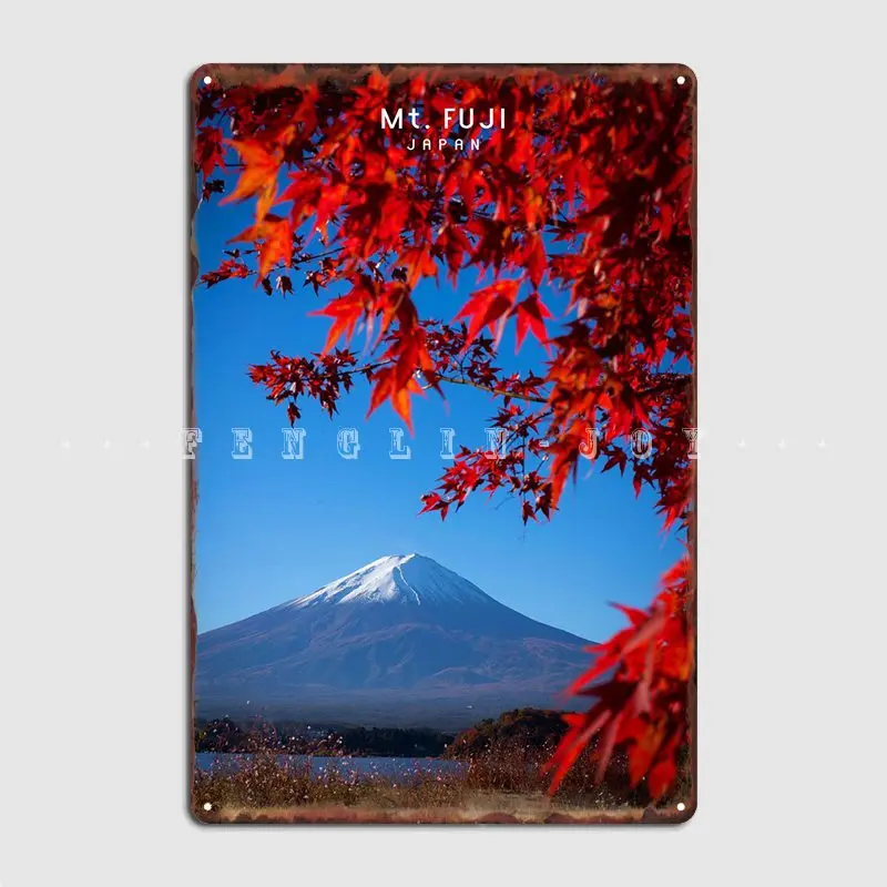 

Mount Fuji Metal Plaque Poster Club Bar Retro Wall Mural Wall Decor Tin Sign Posters