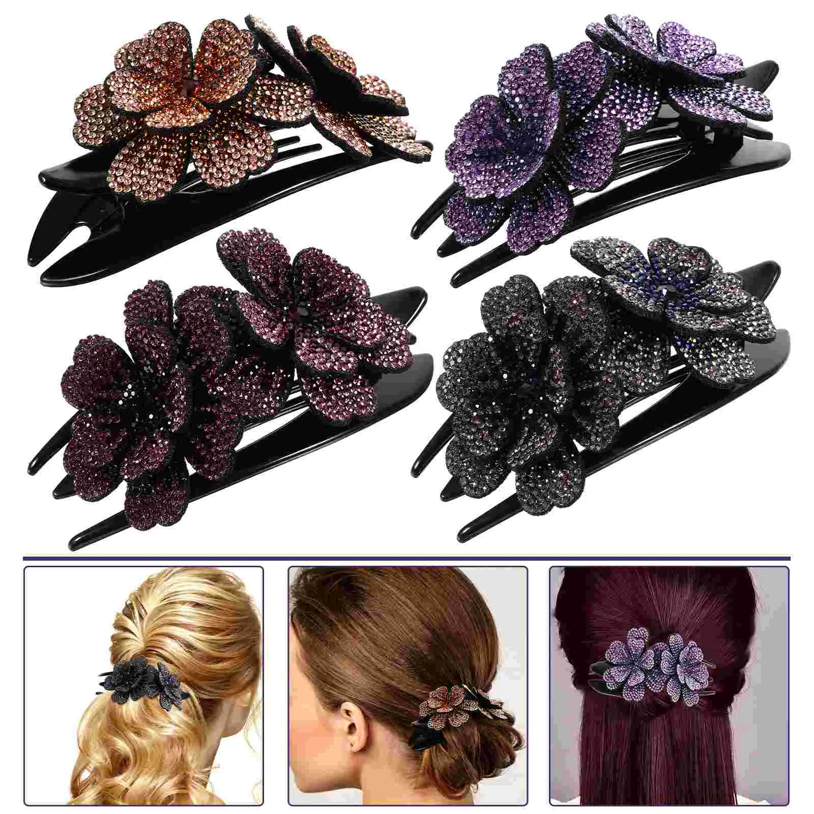 

Hair Accessories Women Wedding Clips Decorations Styling Thick Jewelry Rhinestone