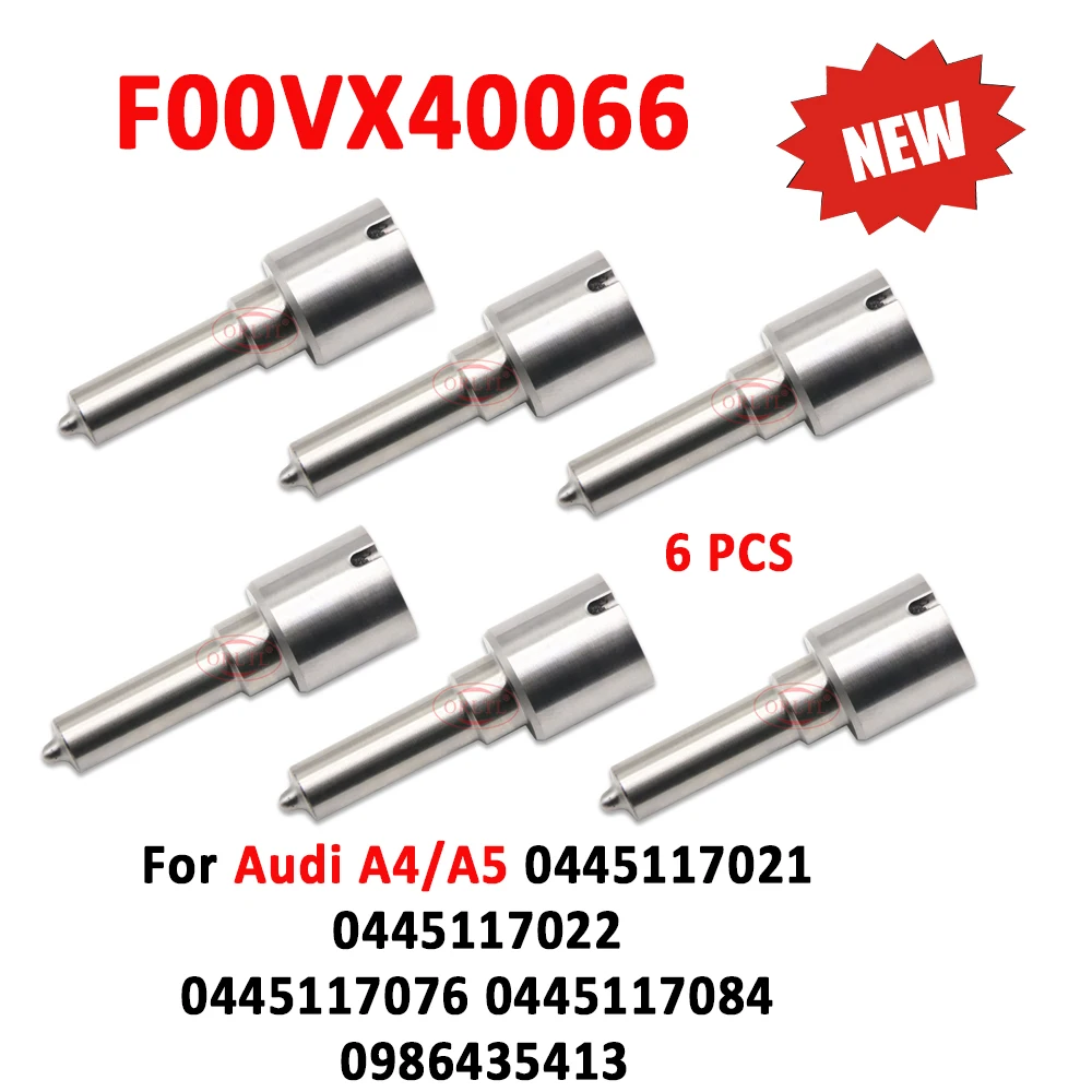 Фото ORLTL 6 шт. F00VX40066 Форсунка топливная F 00V X40 066 для Audi A4/A5 0445117021 0445117022 0445117076 0445117084 0986435413 №1