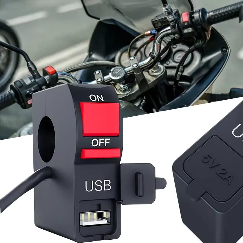 

Universal Waterproof 12V Usb Moto Motorbike Handlebar USB Socket Splitter Charger Power Adapters Motorcycle Power Socket Plugs