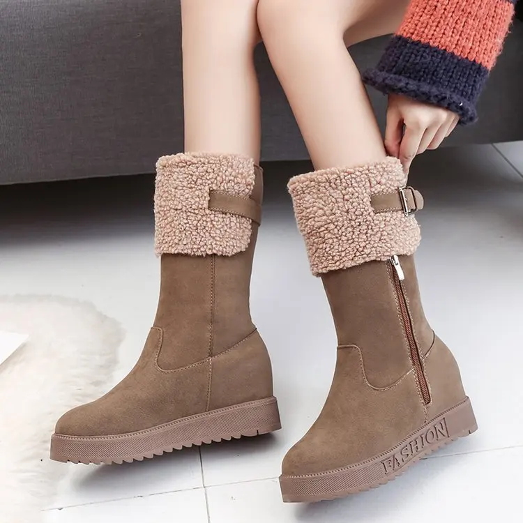 

Mori literary retro booties wool mouth socks boots Korean college wind soft bottom flat bare boots classic women's Martin boots