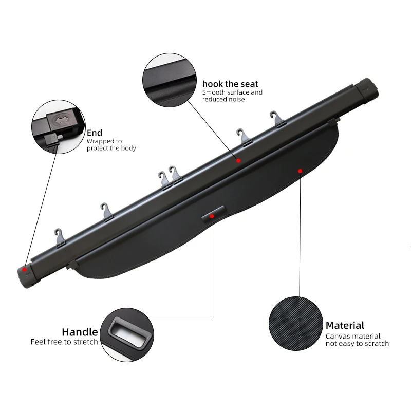 Выдвижная крышка багажника для Honda CRV 2007-2011 защитный козырек груза автомобильные