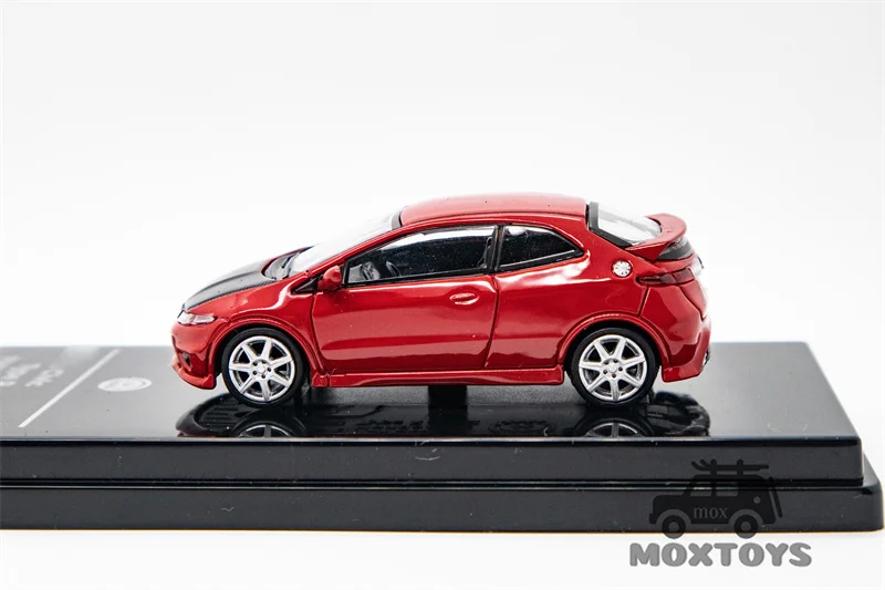 Модель автомобиля Para64 1:64 Civic FN2 Type R красная литая под давлением