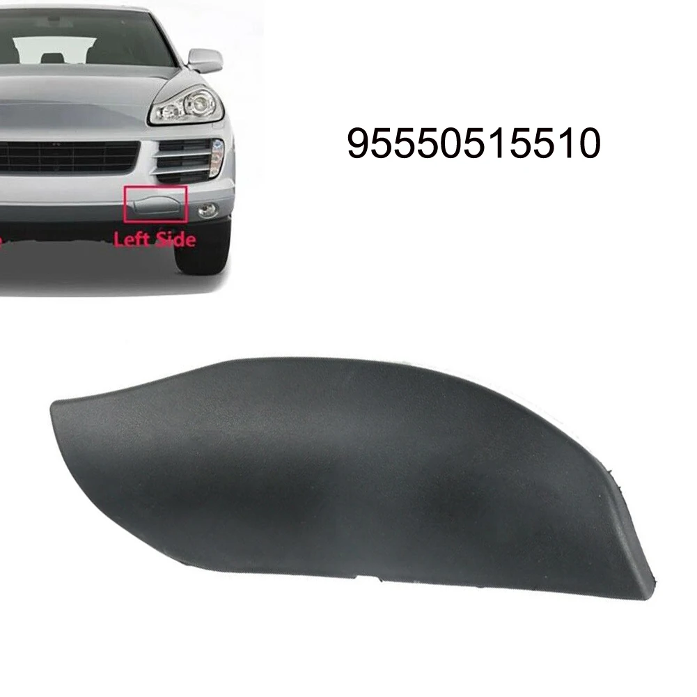 

Car Front Bumper LH Tow Hook Cover Cap Black Easy-installation Front Bumper Primered For Porsche For Cayenne 07-10 95550515510
