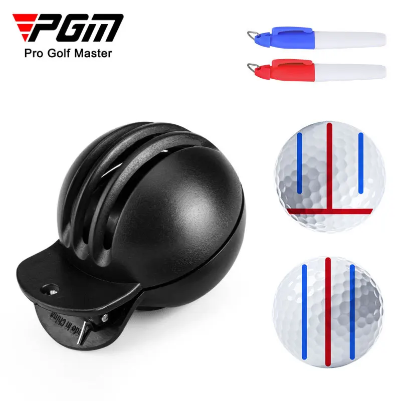Ball Line Liner Drawing Marking Alignment Putting Tool And 2 Pieces Golf Ball Marker Pen, Golf Scribe Accessories