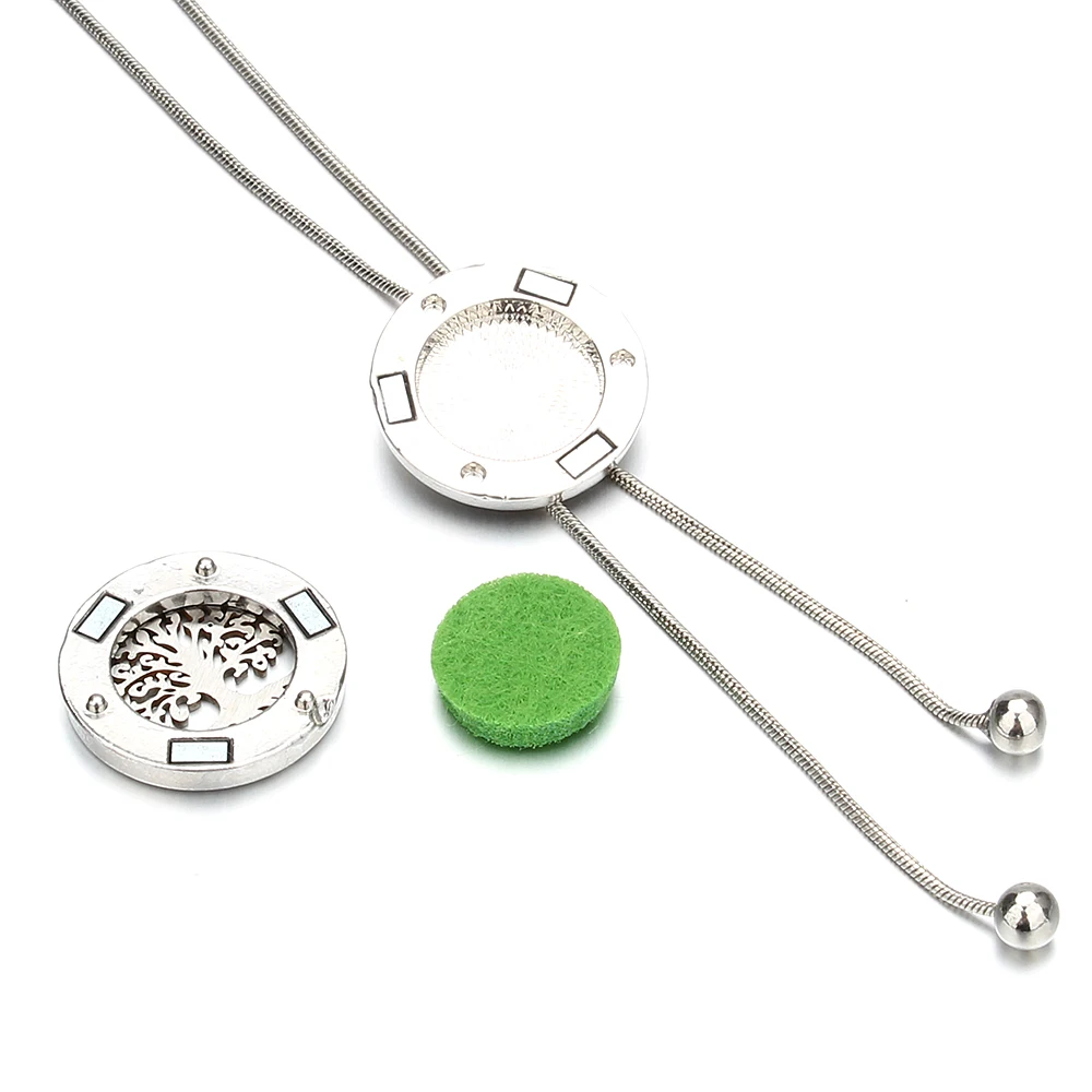 Ароматерапия диффузор дерево ожерелье духи эфирное масло Регулируемая змея на