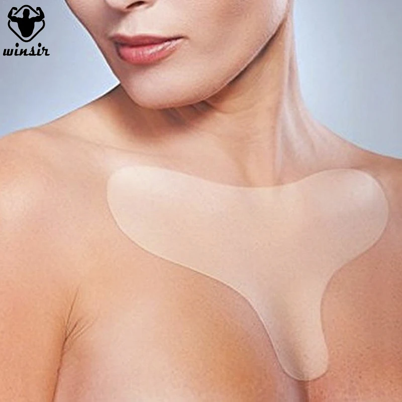 Transparent Removal Patch Face Skin  Lifting Chest Patch FleshReusable Anti Wrinkle Chest Pad SiliconeCare Anti Aging Breast