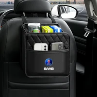 car leather portable storage box car waterproof storage bag for saab scania emblem 9 3 900 9000 fashion keychain car accessories