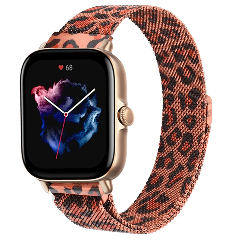 

20mm/22mm milanese band For Amazfit GTS2e/3/GTS2 Mini/GTR 42mm/47mm/GTR2/3/Pro stratos Metal Magnetic Bracelet Amazfit bip strap